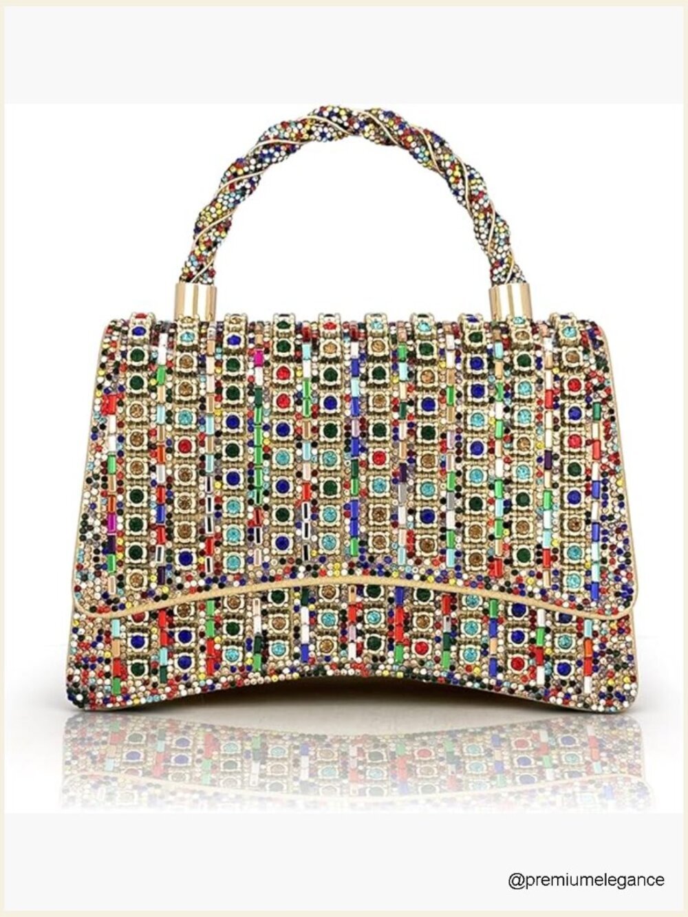Luxurious Single Shoulder Crossbody Evening Bag Niche Design Rhinestone Clutch